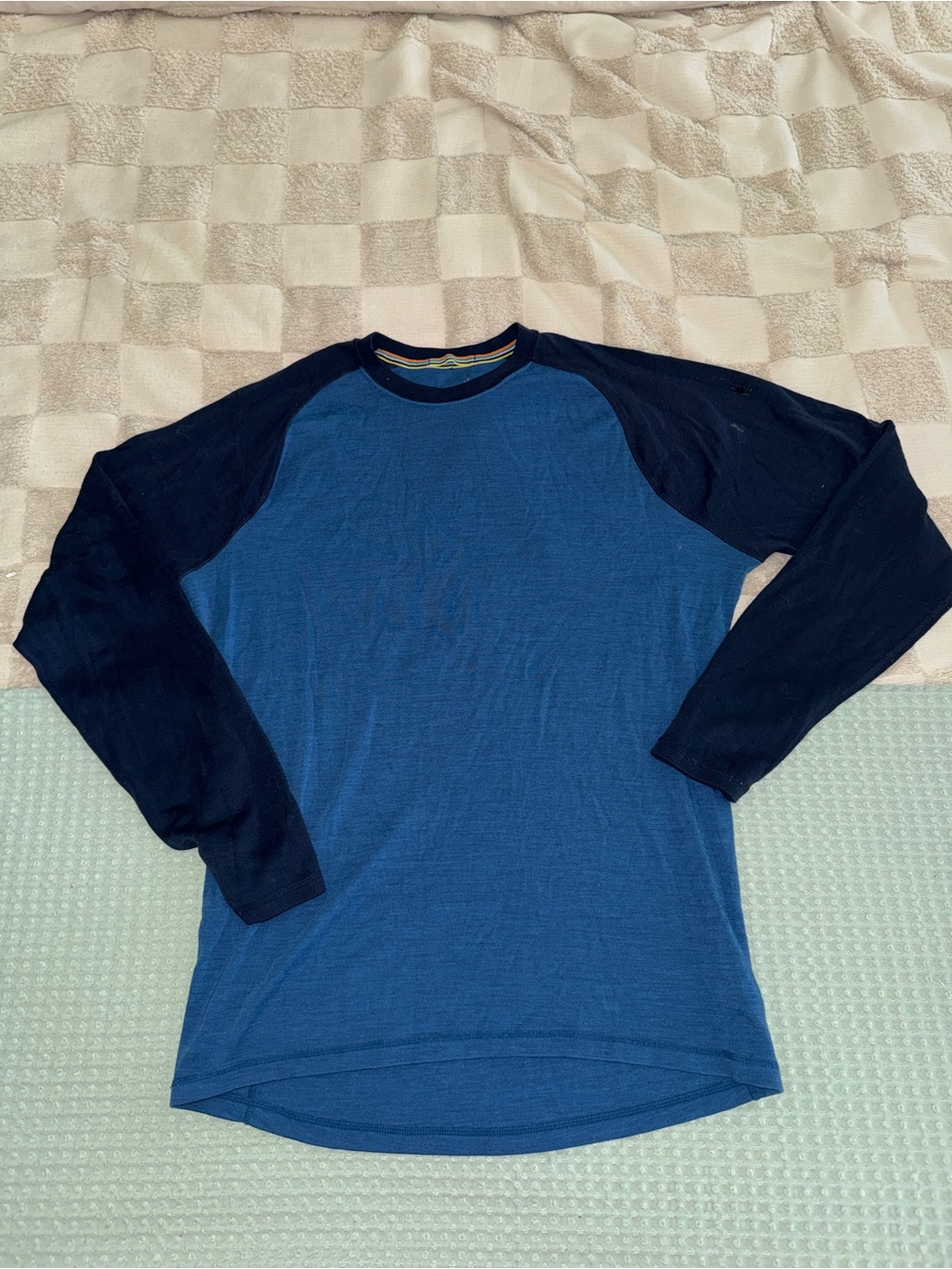 Smartwool Mens Merino 250 Base Layer Raglan Shirt Blue L